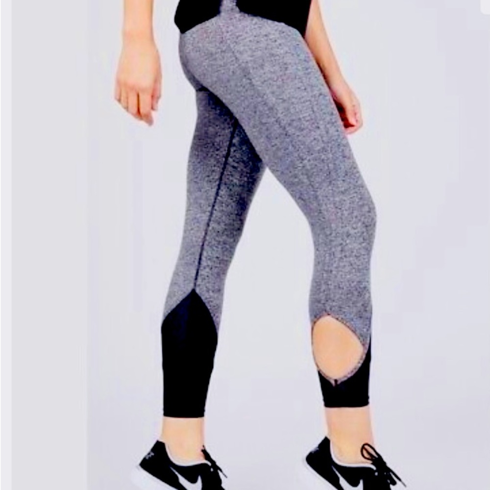 Free People Movement mesh cutout yoga leggings, size medium.
